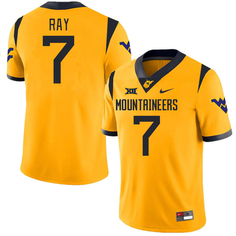 Men #7 Traylon Ray West Virginia Mountaineers College 2024 New Uniforms Football Jerseys Stitched Sa